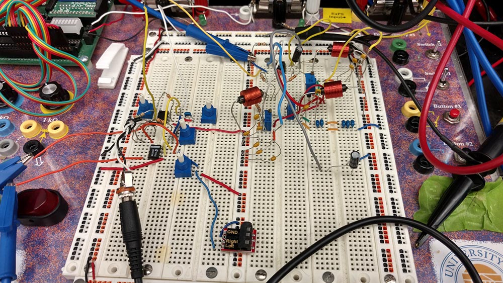 The analog effects circuits we designed and built