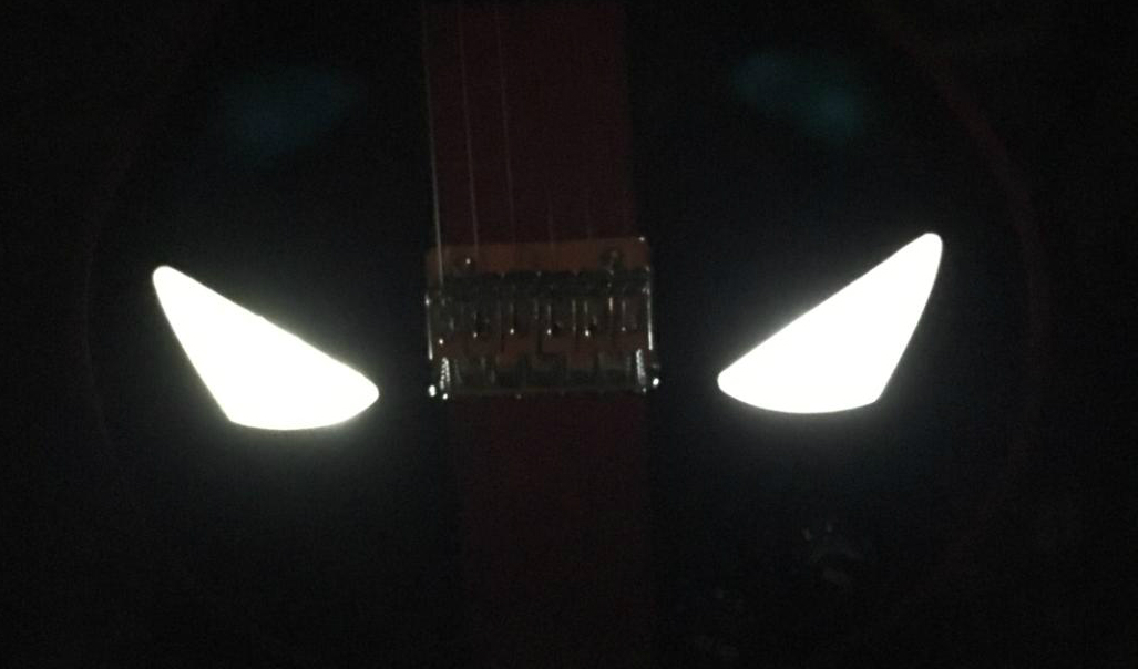 Guitar with the lights on