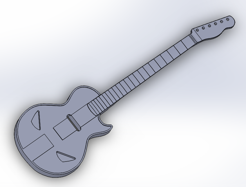 Solidworks model of guitar