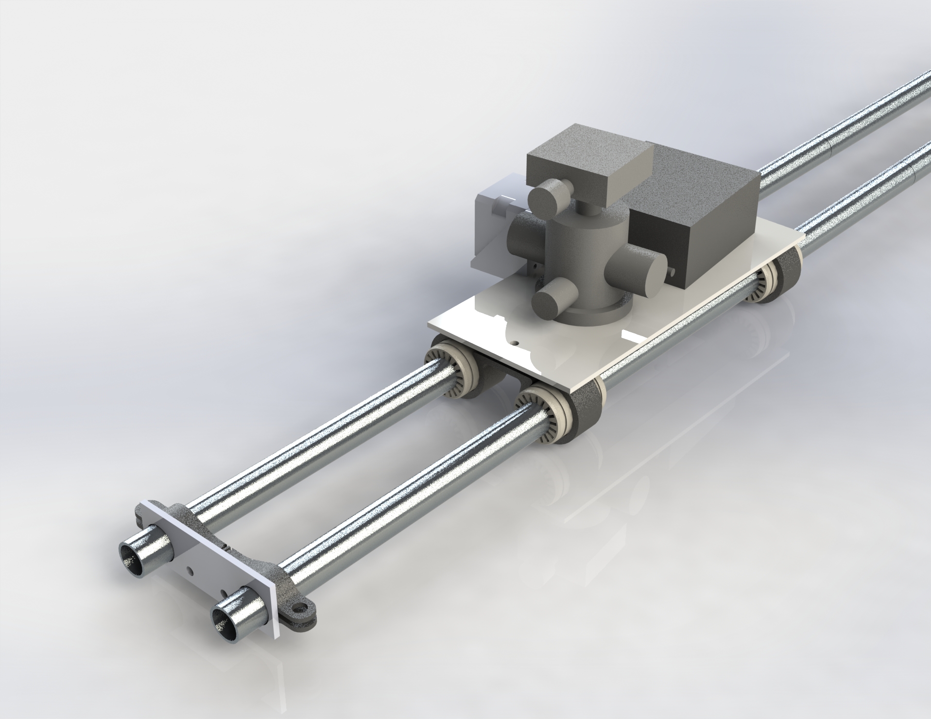 Solidworks render of slider assembly